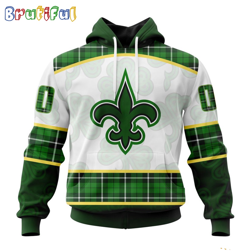 NFL New Orleans Saints Hoodie Special Design 3D Hoodie St Patrick Day 1