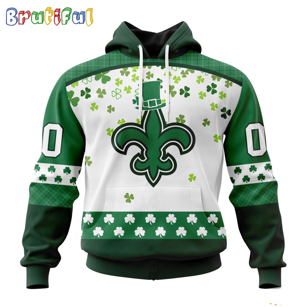 NFL New Orleans Saints Hoodie Special Design For St Patrick Day 1