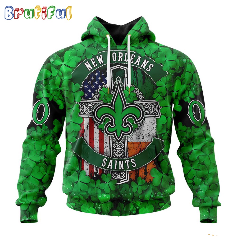 NFL New Orleans Saints Hoodie Special Design Hoodie St Patrick Day 1