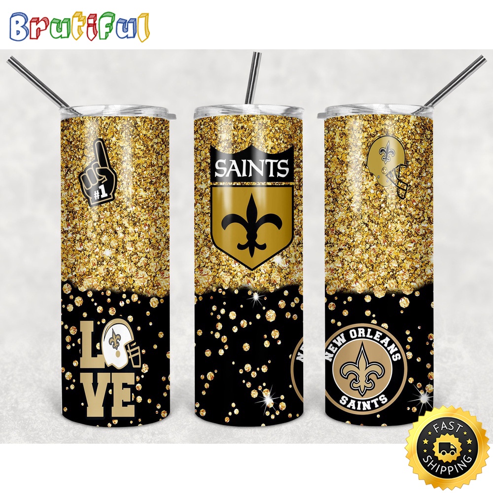 NFL New Orleans Saints Skinny Tumbler Chic Tumbler Cups