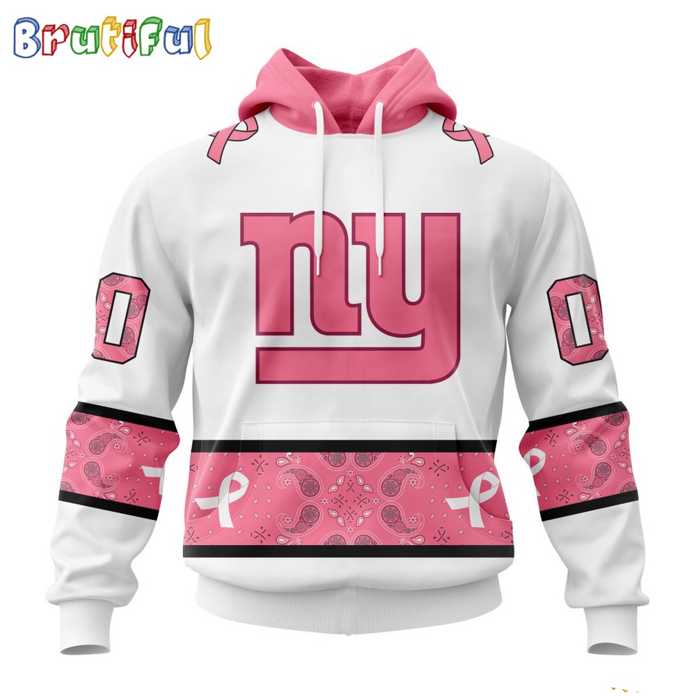 NFL New York Giants Hoodie Special Pink Design Fight Breast Cancer 1