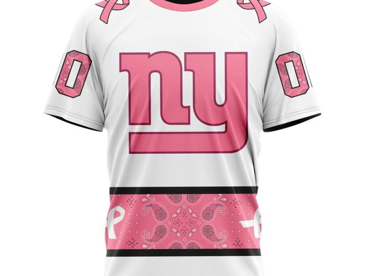 NFL New York Giants T-Shirt Special Pink Design Fight Breast Cancer