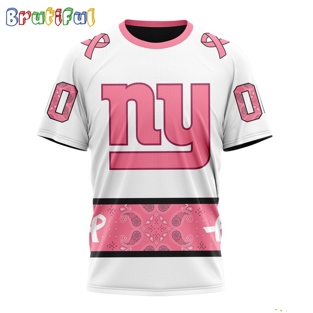 NFL New York Giants T Shirt Special Pink Design Fight Breast Cancer 1