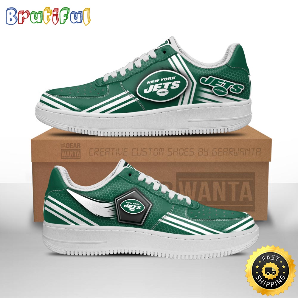 NFL New York Jets Air Force 1 Shoes Air Sneakers For Fans 1
