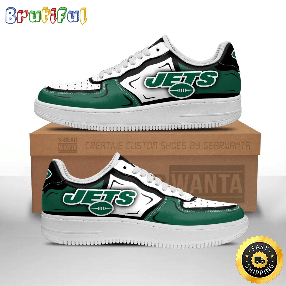 NFL New York Jets Air Force 1 Shoes Football Sports Sneaker Shoes 1