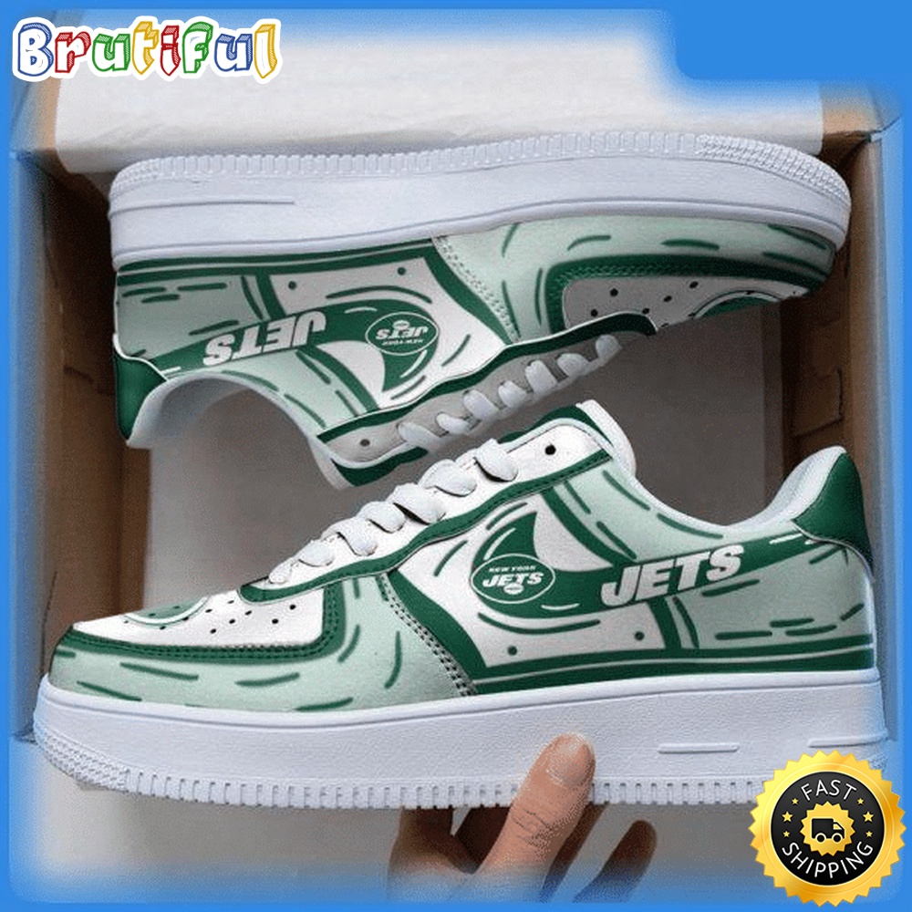 NFL New York Jets Air Force 1 Shoes Sneaker Trending For Fans 1