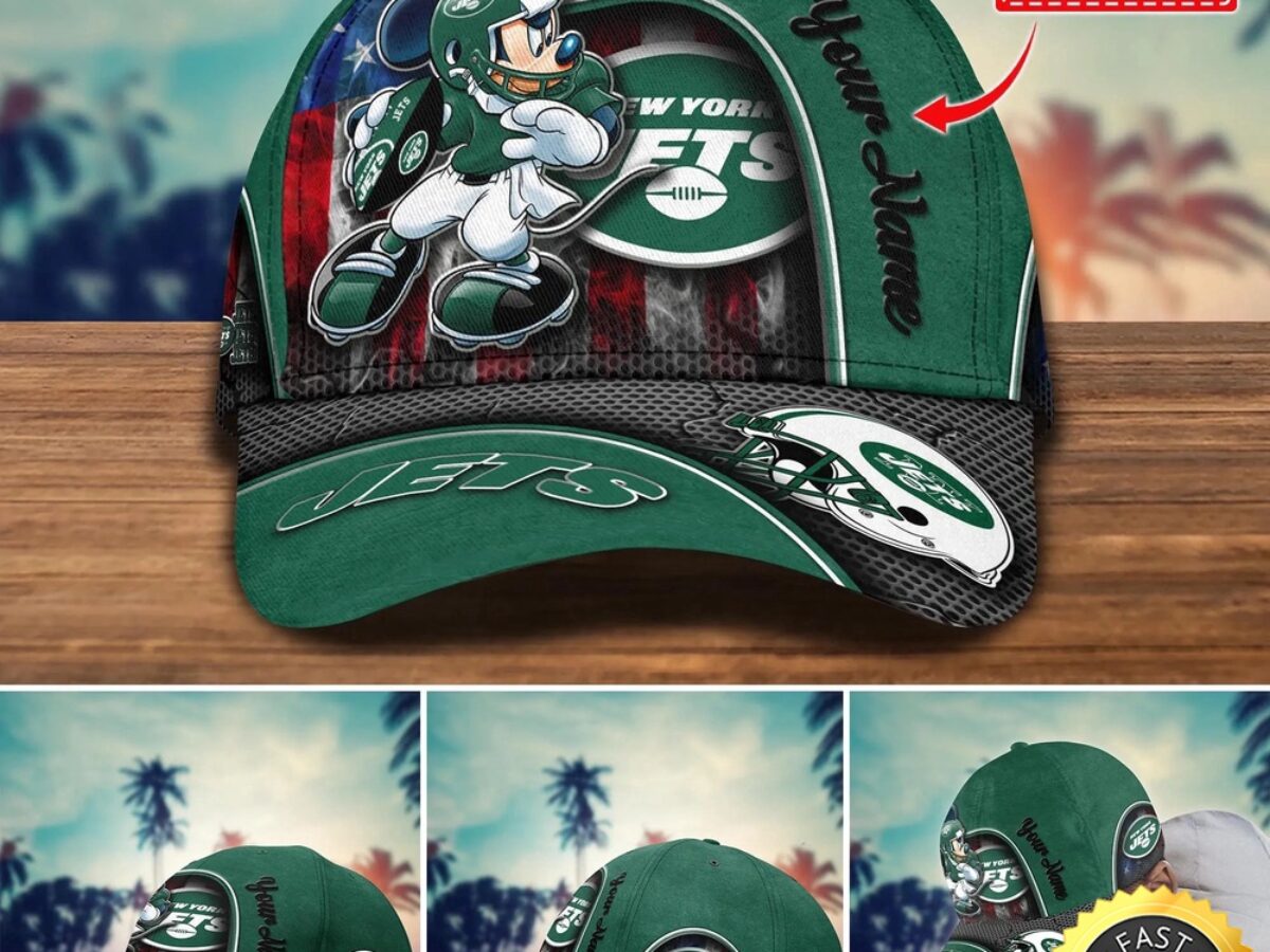 NFL New York Jets Baseball Cap Mickey Cap Trending Custom Cap