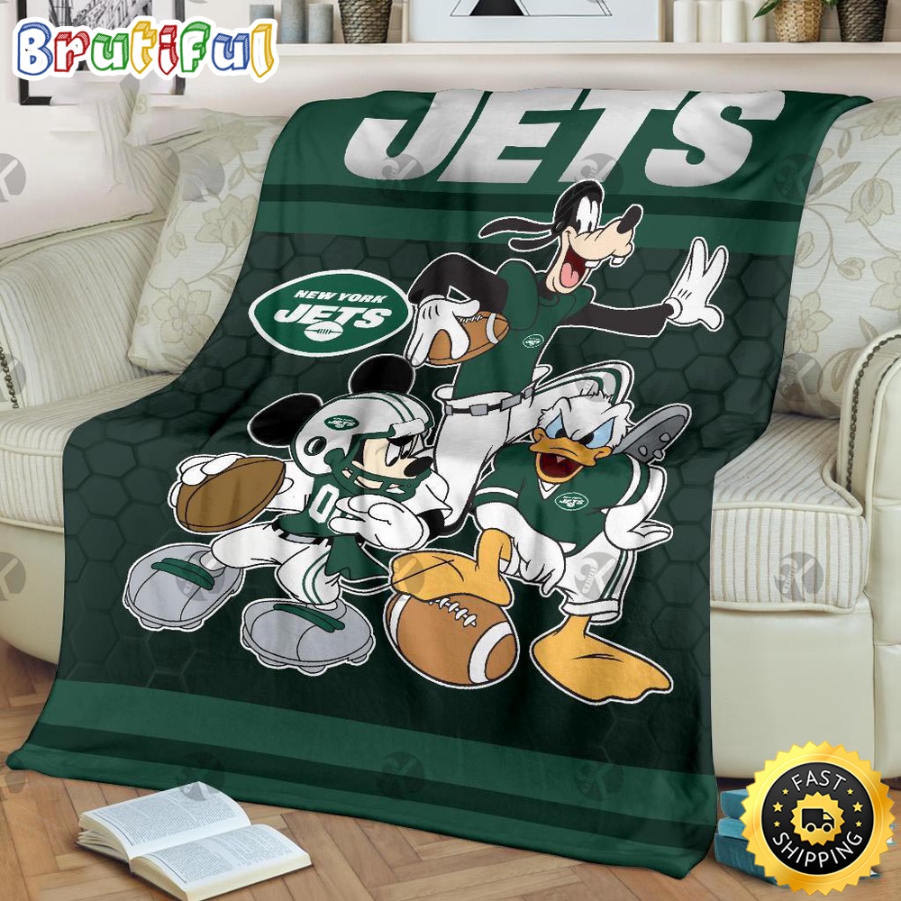 NFL New York Jets Blanket Minnie Mouse Blanket