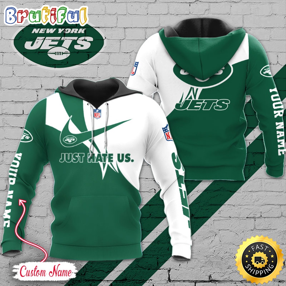 NFL New York Jets Hoodie Just Hate US Sport Hoodie