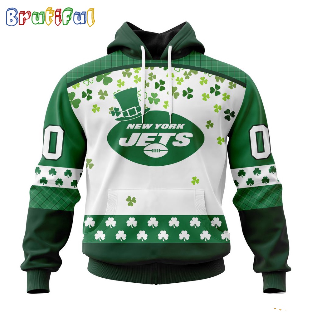 NFL New York Jets Hoodie Special Design For St Patrick Day 1