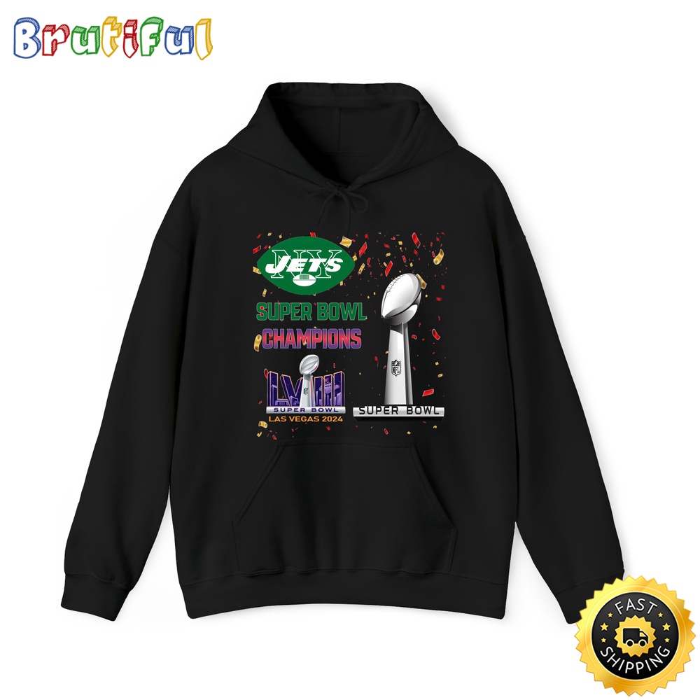 NFL New York Jets Hoodie Super Bowl LVIII 2024 Las Vegas Champions Unisex Hoodies 1