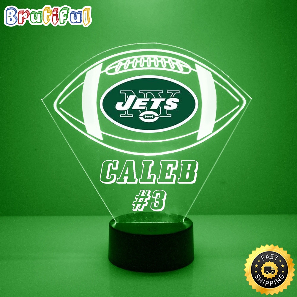 NFL New York Jets Night Light Football LED Light