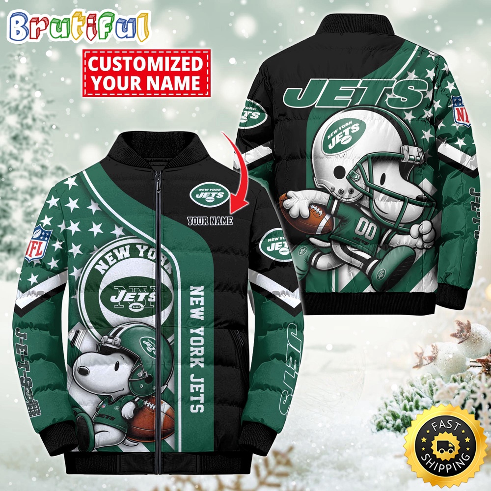 NFL New York Jets Puffer Jacket Snooby Customized Jacket 1