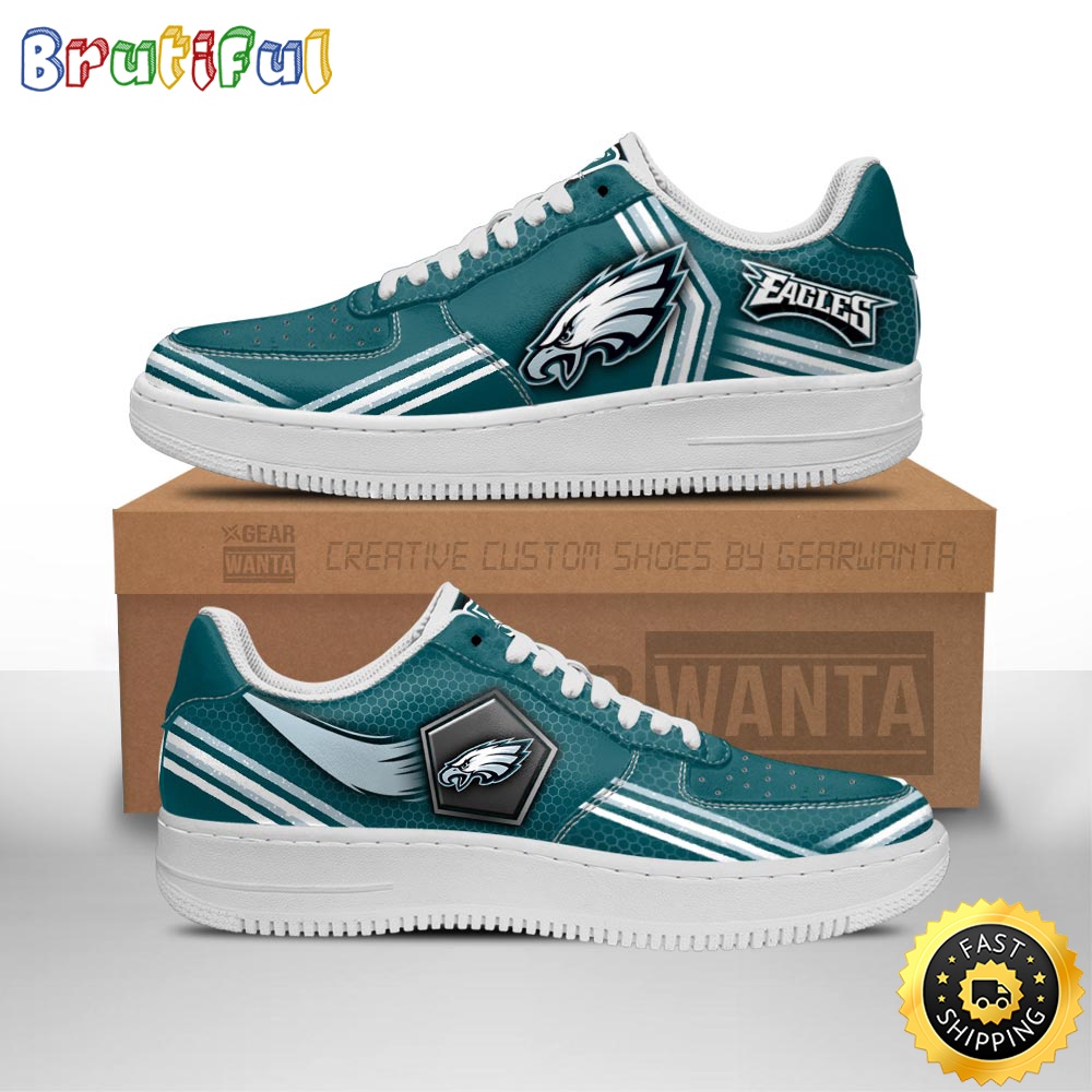 NFL Philadelphia Eagles Air Force 1 Shoes Air Sneakers For Fans 1