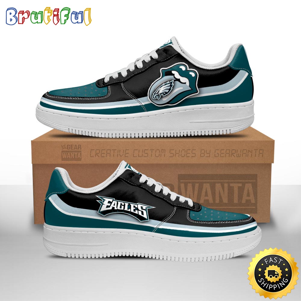 NFL Philadelphia Eagles Air Force 1 Shoes Sexy Lips For Fans 1