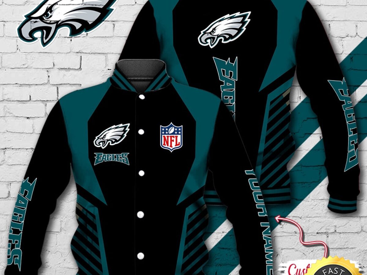 NFL Philadelphia Eagles Baseball Jacket Football Sports Jacket