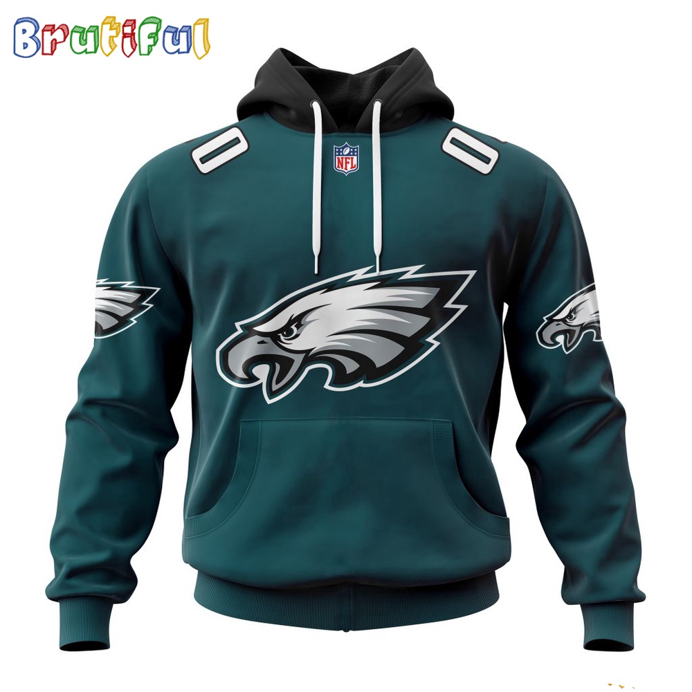 NFL Philadelphia Eagles Hoodie 2024 Personalized Name And Number Unisex Hoodie 1