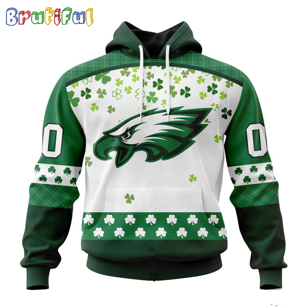 NFL Philadelphia Eagles Hoodie Special Design For St Patrick Day 1