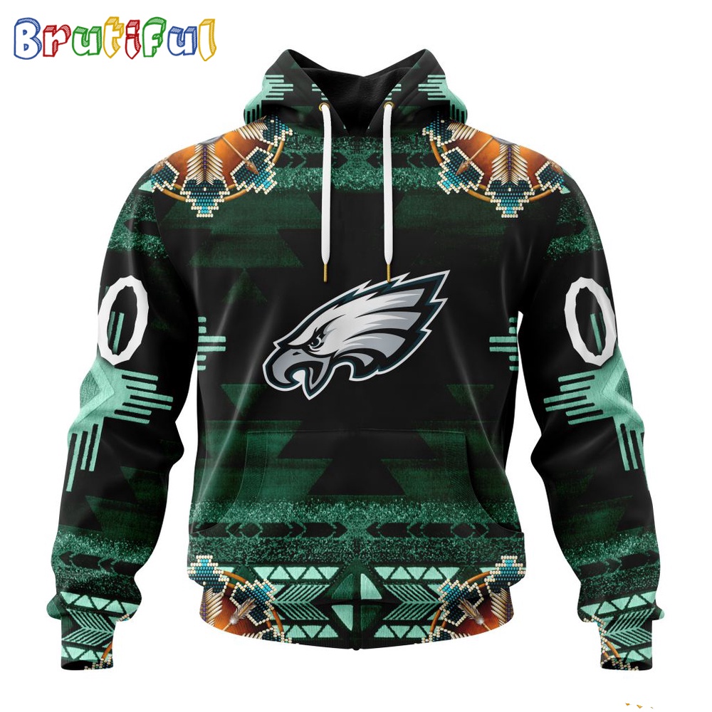 NFL Philadelphia Eagles Hoodie Special Native Costume Design Hoodie 1