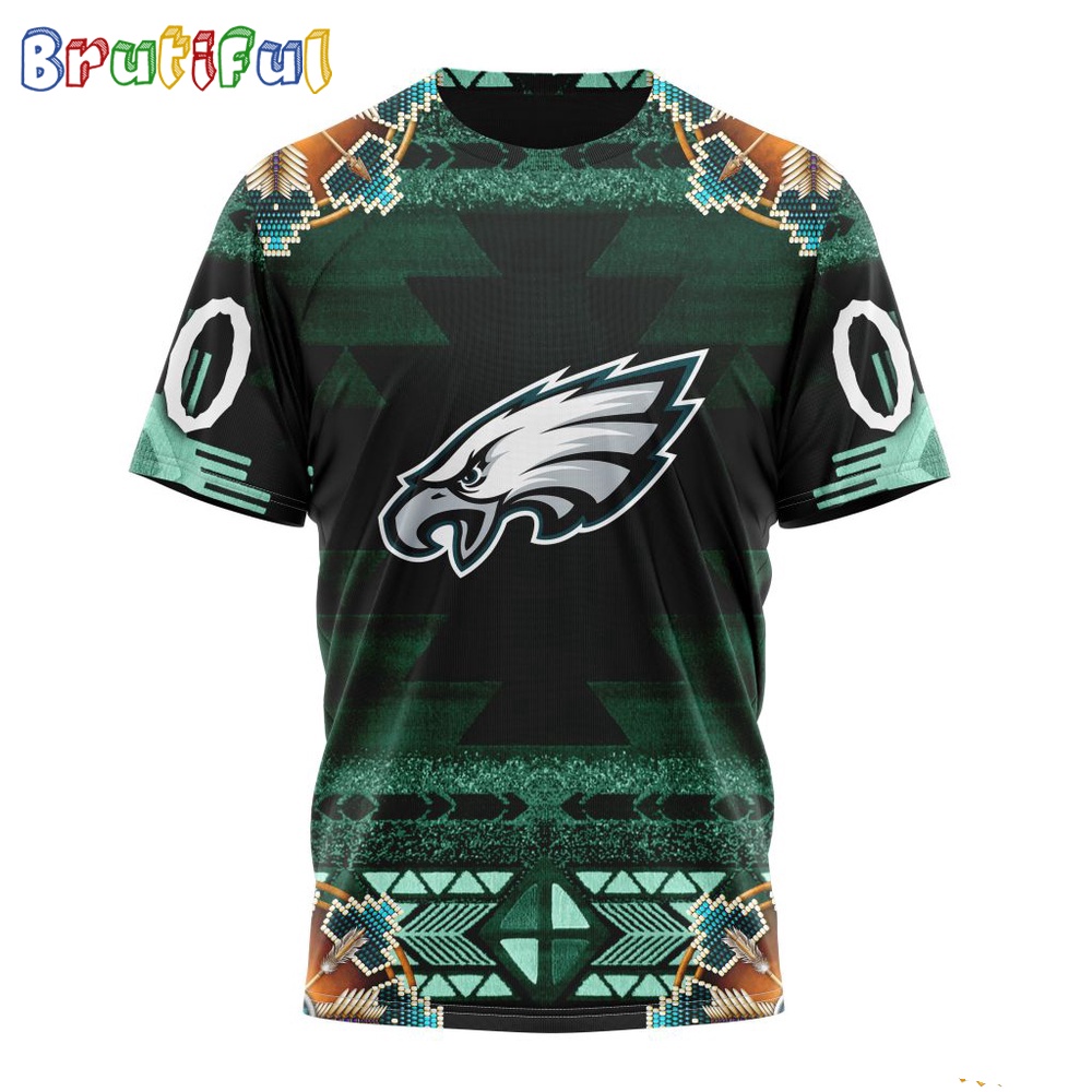 NFL Philadelphia Eagles T Shirt Special Native Costume Design T Shirt 1