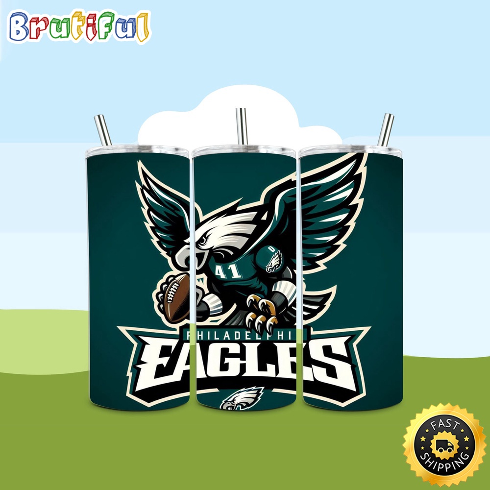 NFL Philadelphia Eagles Tumbler Skinny Tumbler For Football Fans