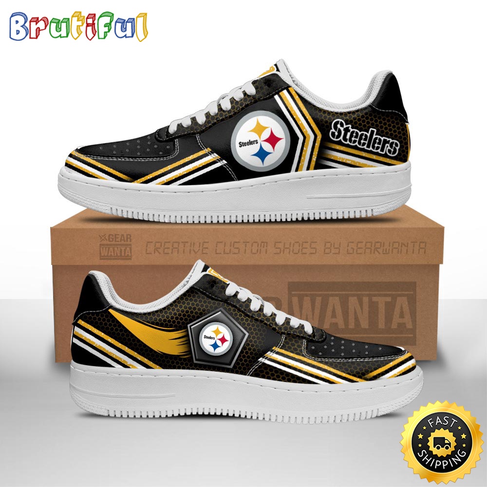 NFL Pittsburgh Steelers Air Force 1 Shoes Air Sneakers For Fans 1