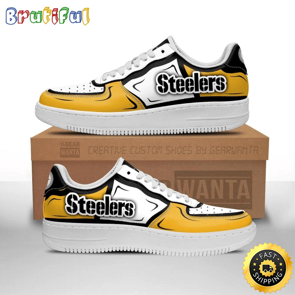 NFL Pittsburgh Steelers Air Force 1 Shoes Football Sports Sneaker Shoes 1
