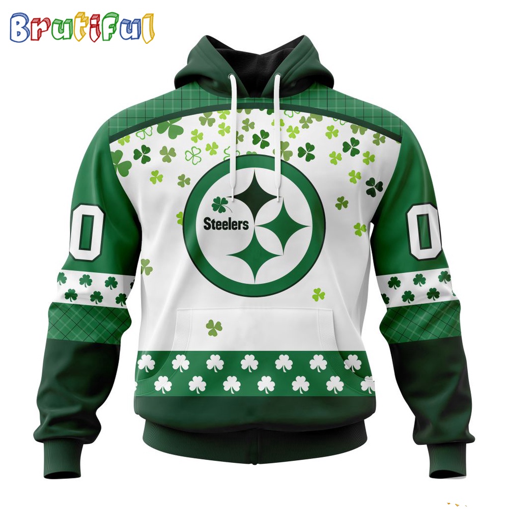 NFL Pittsburgh Steelers Hoodie Special Design For St Patrick Day 1