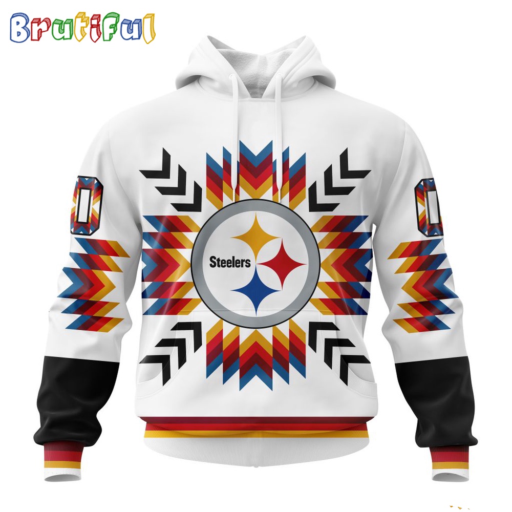 NFL Pittsburgh Steelers Hoodie Special Design With Native Pattern 1