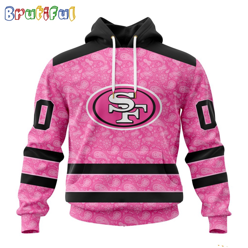 NFL San Francisco 49ers Hoodie Special Pink Hoodie Design Fight Breast Cancer 1