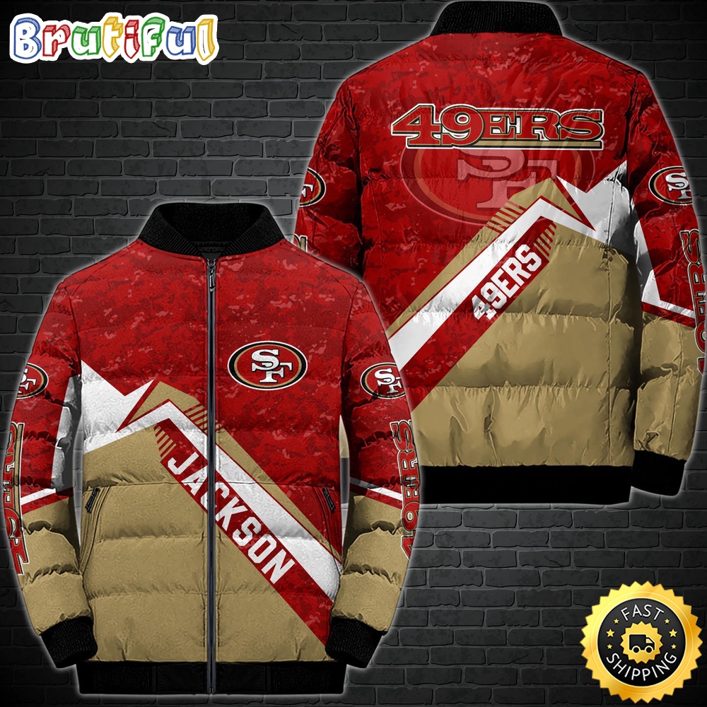 NFL San Francisco 49ers Puffer Jacket Customized Sport Down Jacket 1