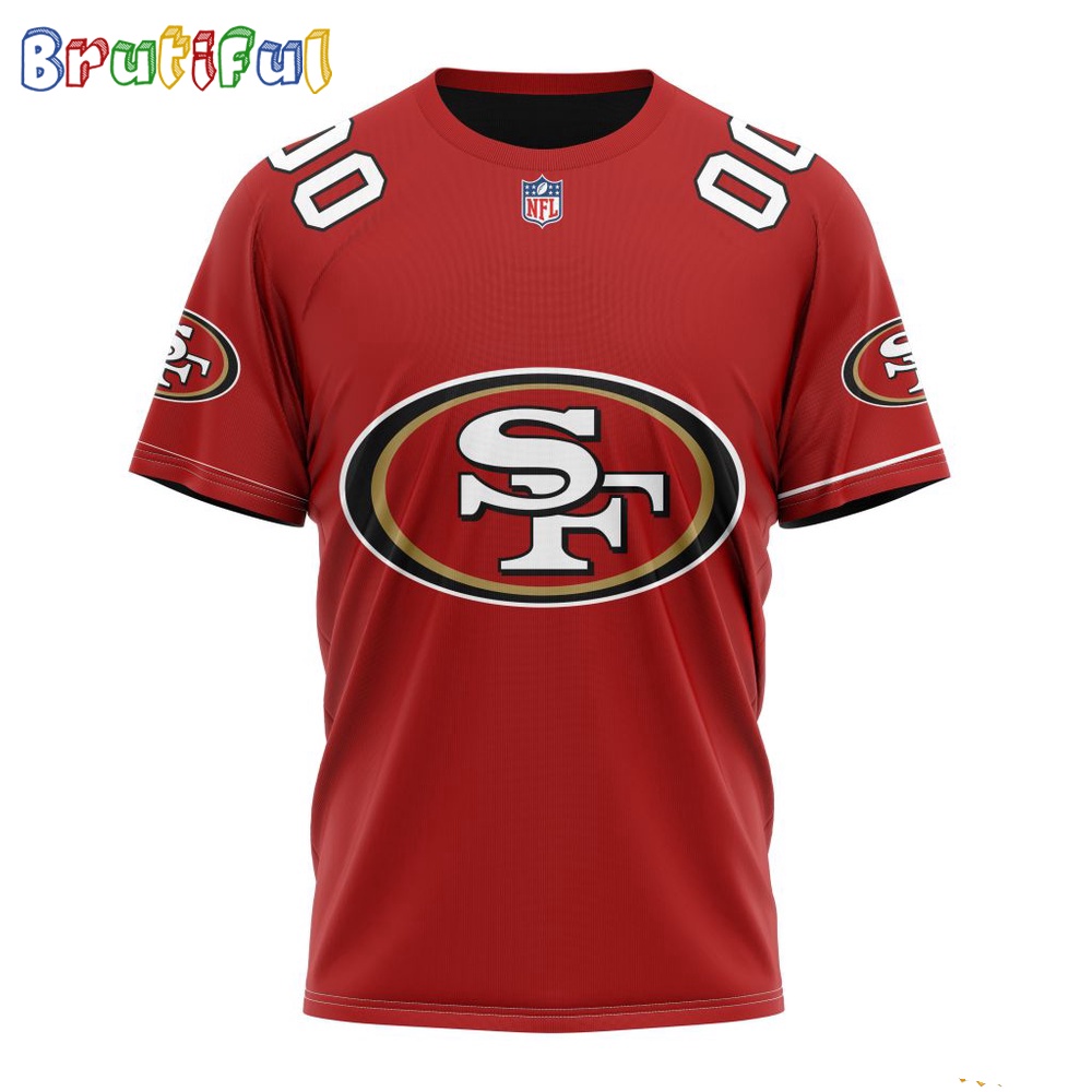 NFL San Francisco 49ers T Shirt 2024 Personalized Name And Number Unisex T Shirt 1