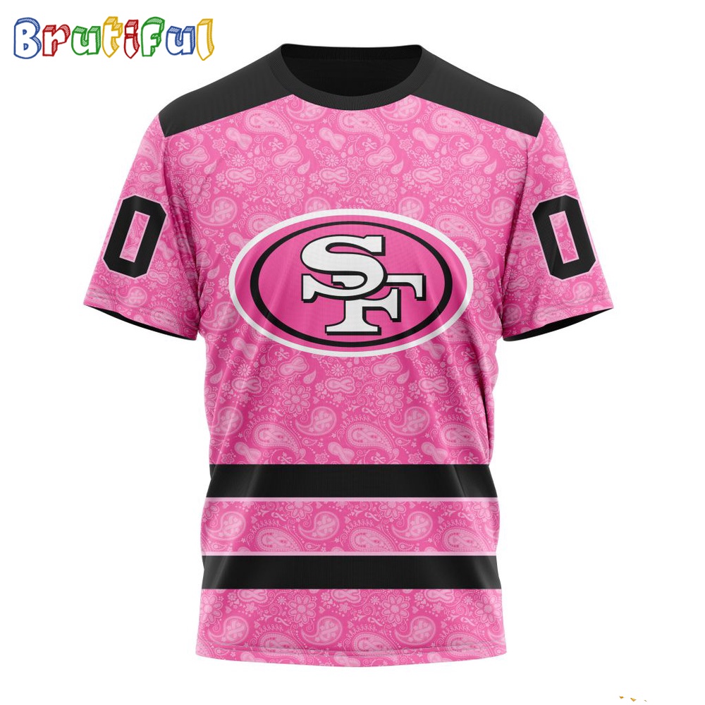 NFL San Francisco 49ers T Shirt Special Pink T Shirt Design Fight Breast Cancer 1