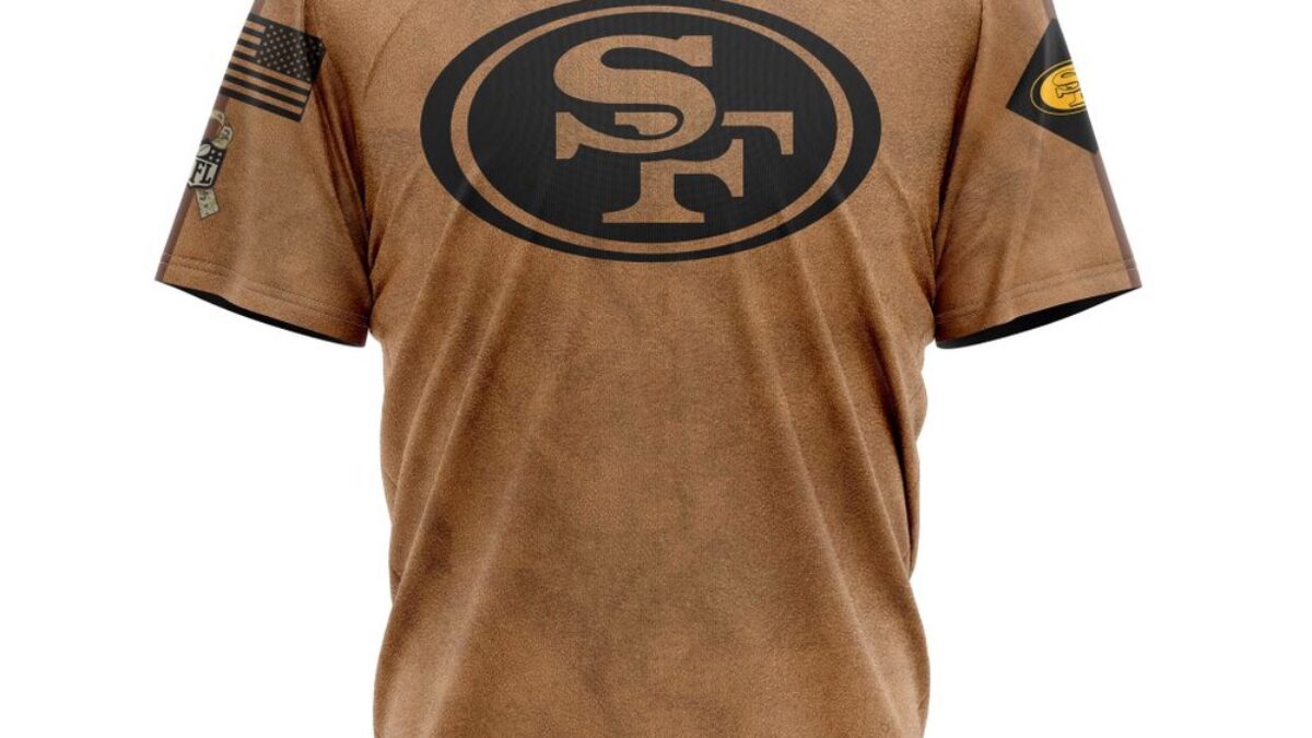NFL San Francisco 49ers T-Shirt Special Salute To Service For