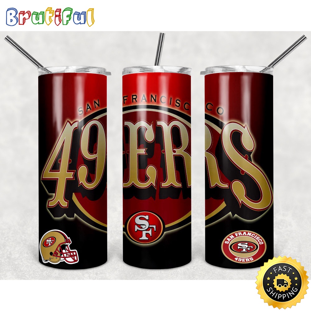 NFL San Francisco 49ers Tumbler Skinny Tumbler Chic Tumbler Cups