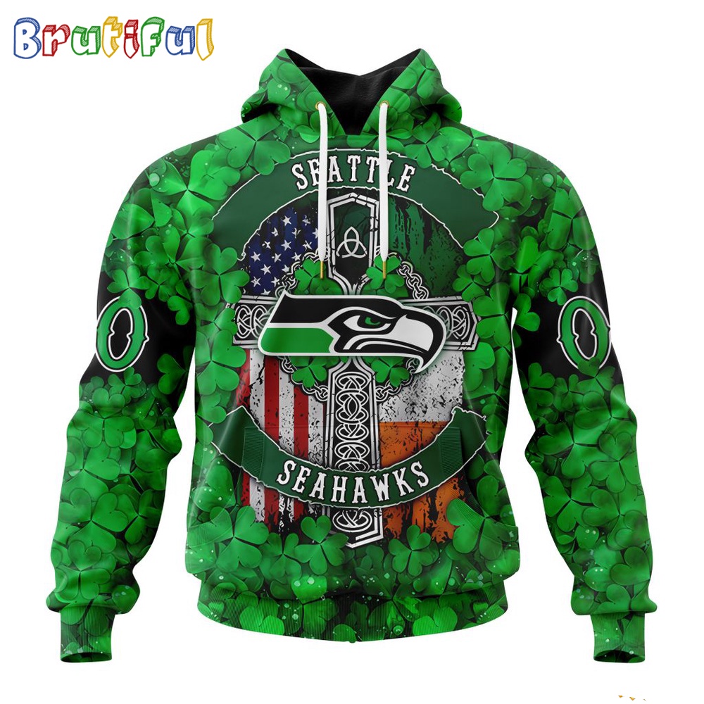 NFL Seattle Seahawks Hoodie Special Design Hoodie St Patrick Day 1
