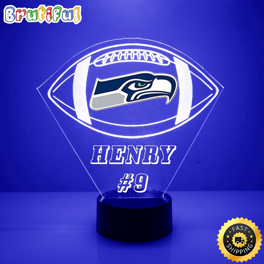 NFL Seattle Seahawks Night Light Football LED Light