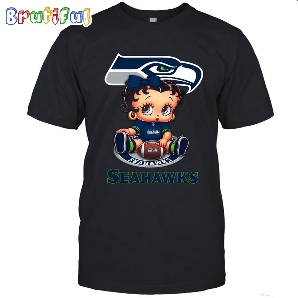 NFL Seattle Seahawks T Shirt Betty Boop Football Tshirt