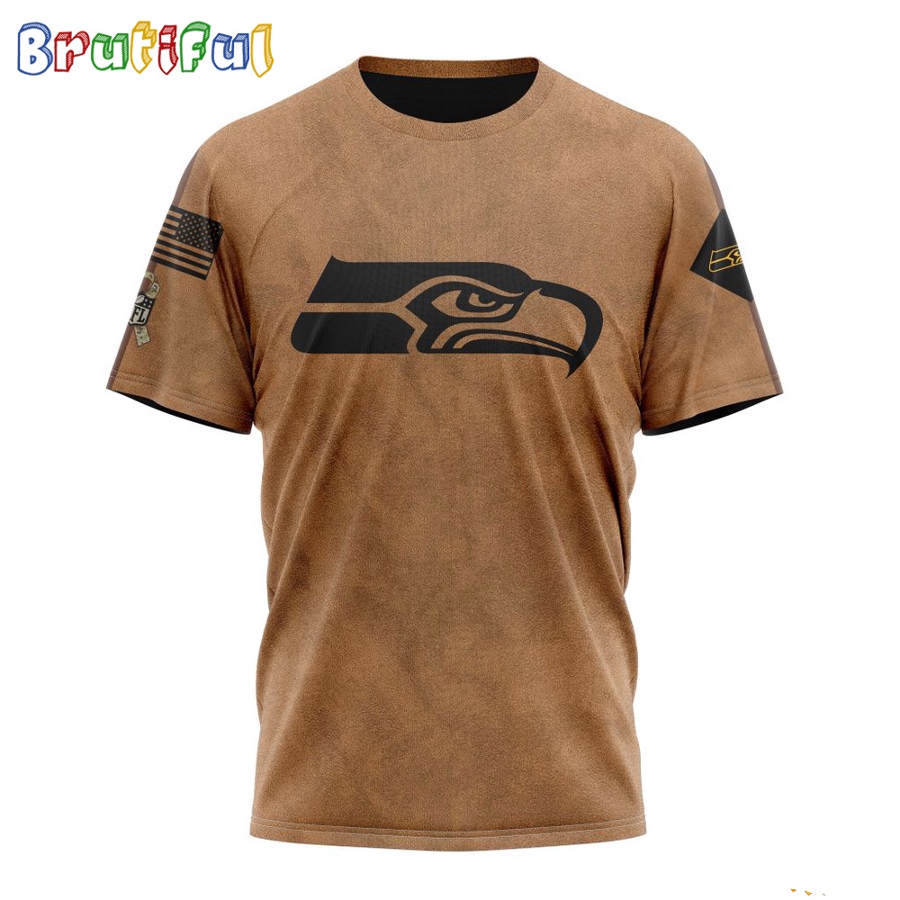 NFL Seattle Seahawks T Shirt Special Salute To Service For Veterans Day Full Printed T Shirt 1