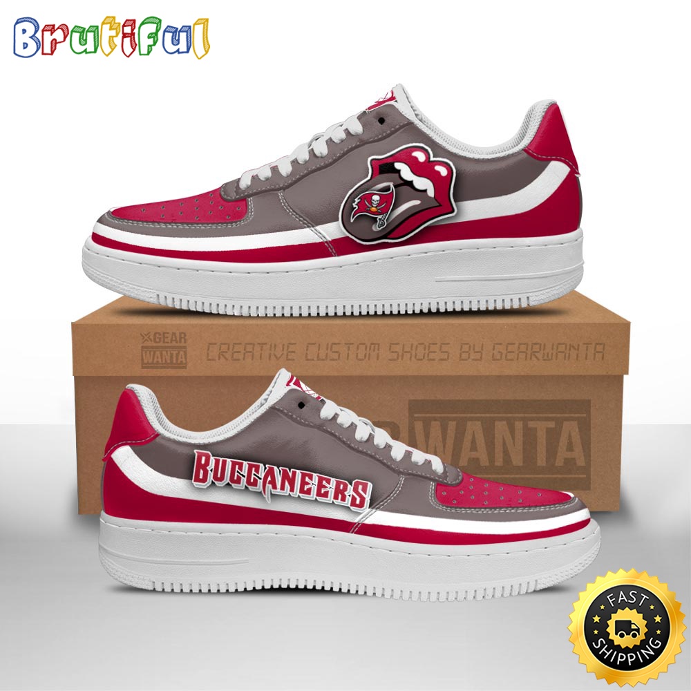 NFL Tampa Bay Buccaneers Air Force 1 Shoes Sexy Lips For Fans 1