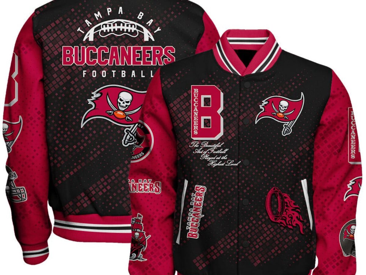 【新品】NFL Buccaneers スタジャン XXL Y2K NFL Tampa Bay Buccaneers Baseball Jacket Print Logo Team Football