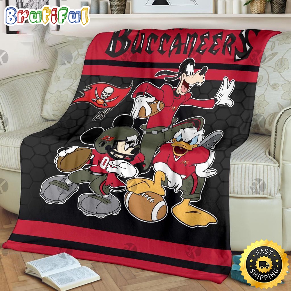 NFL Tampa Bay Buccaneers Blanket Minnie Mouse Blanket