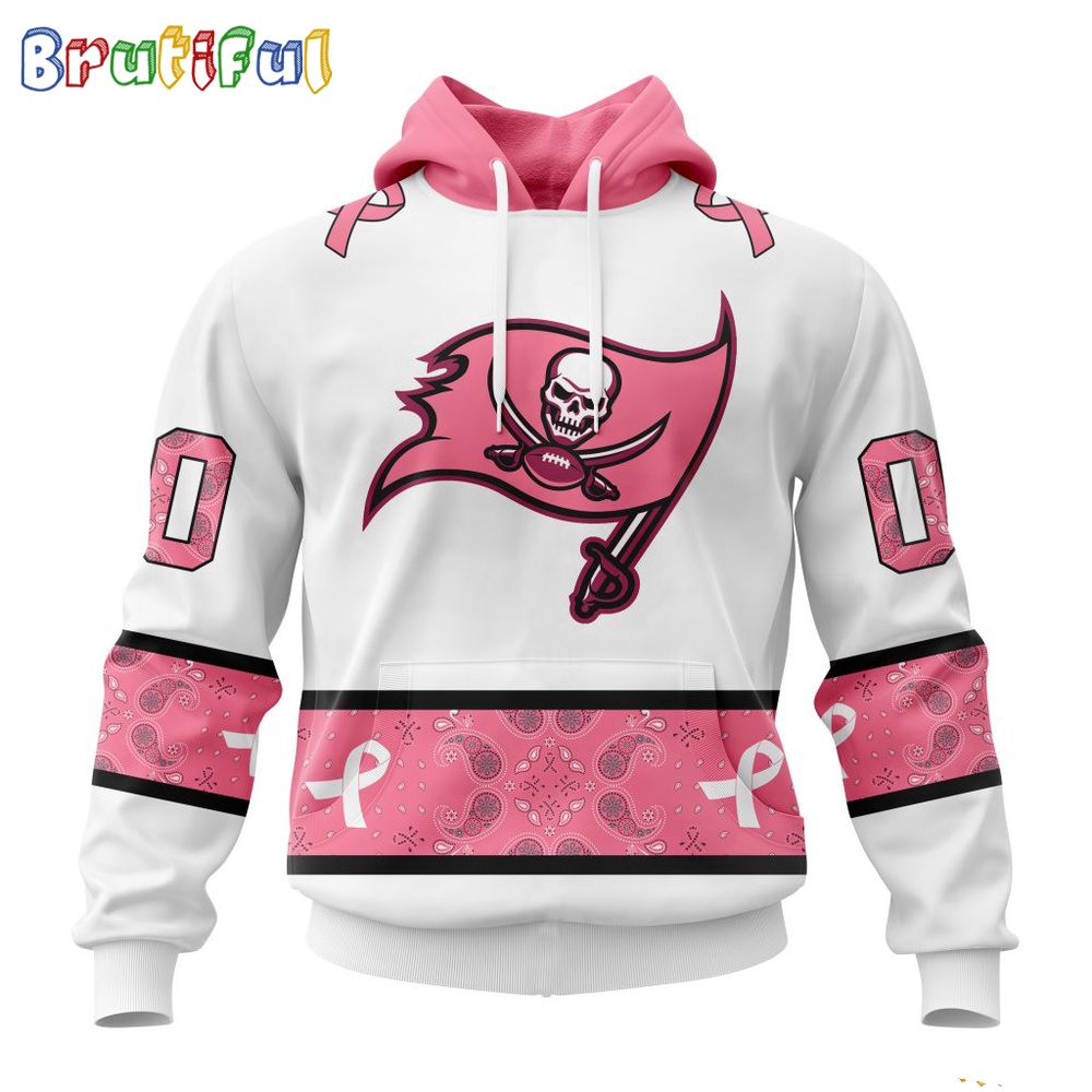 NFL Tampa Bay Buccaneers Hoodie Special Pink Design Fight Breast Cancer 1