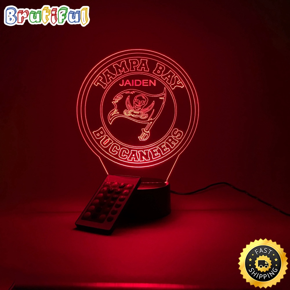 NFL Tampa Bay Buccaneers Night Light Football 3D LED Light