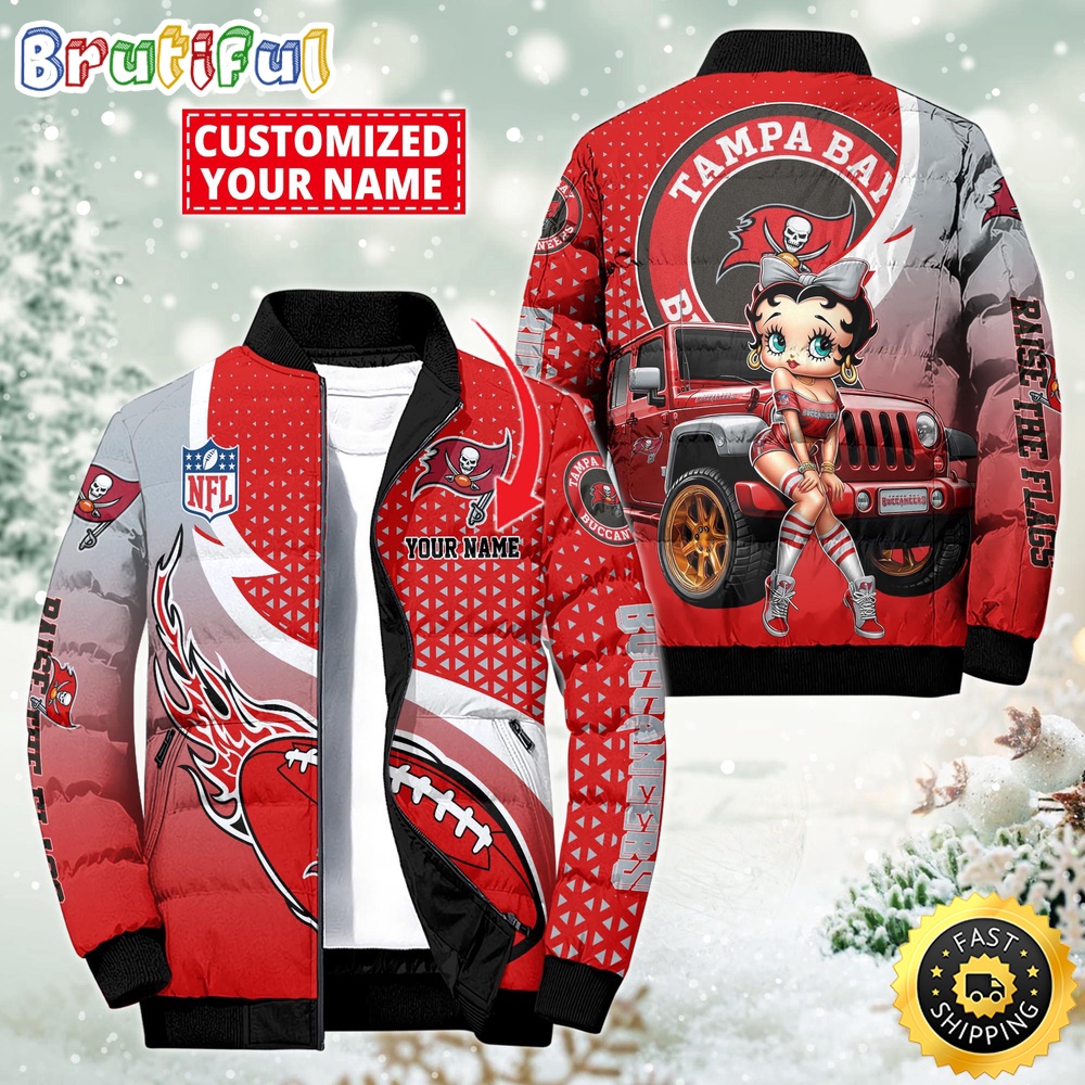 NFL Tampa Bay Buccaneers Puffer Jacket Betty Boop Custom Jacket 1