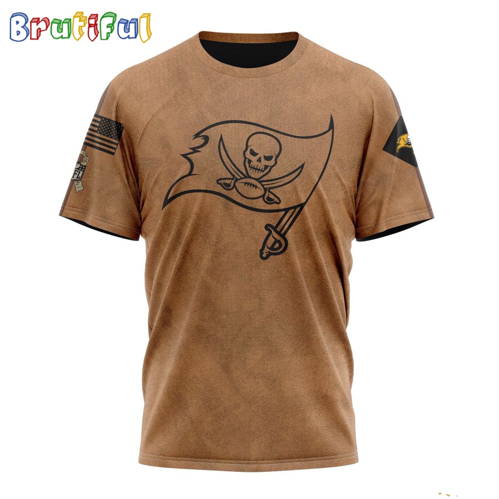 NFL Tampa Bay Buccaneers T Shirt Special Salute To Service For Veterans Day Full Printed T Shirt 1