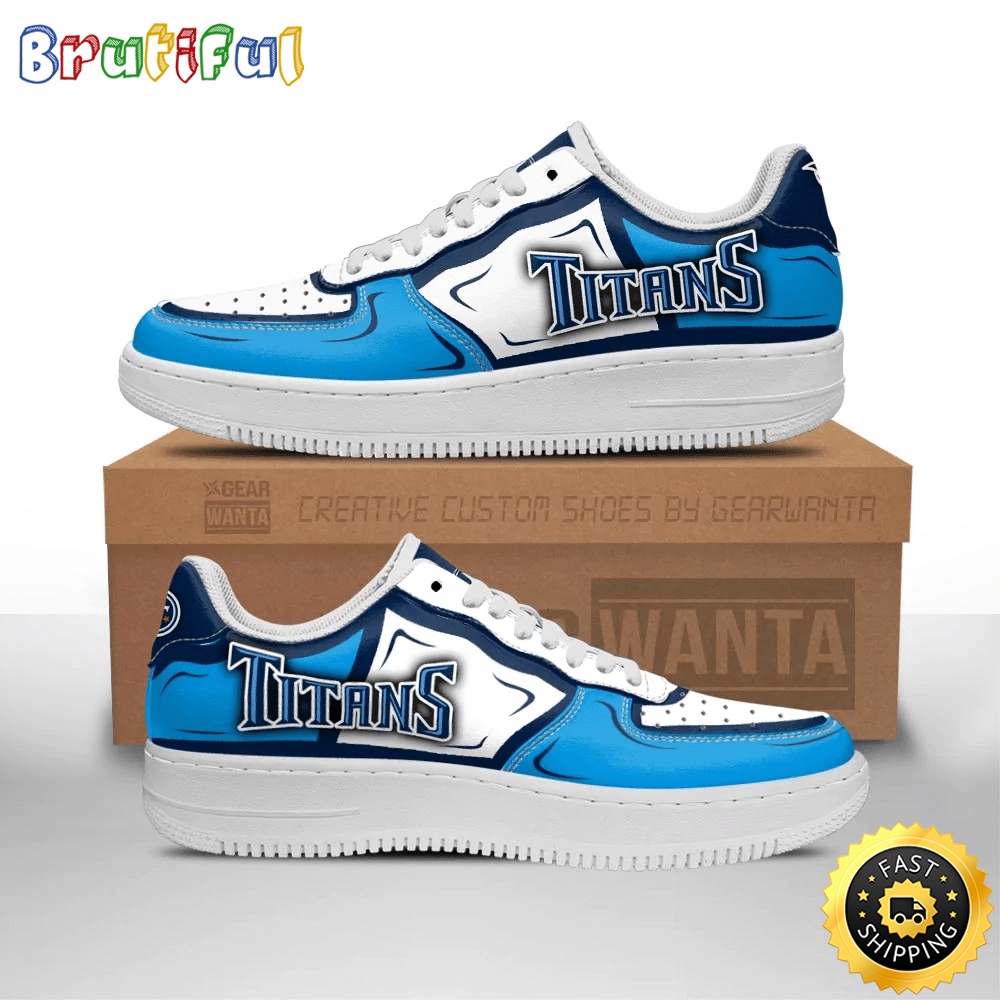 NFL Tennessee Titans Air Force 1 Shoes Football Sports Sneaker Shoes 1