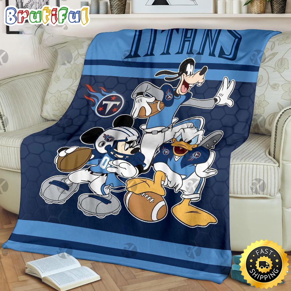 NFL Tennessee Titans Blanket Minnie Mouse Blanket