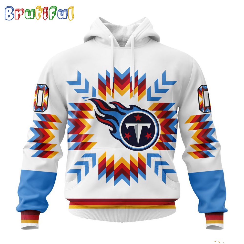 NFL Tennessee Titans Hoodie Special Design With Native Pattern 1