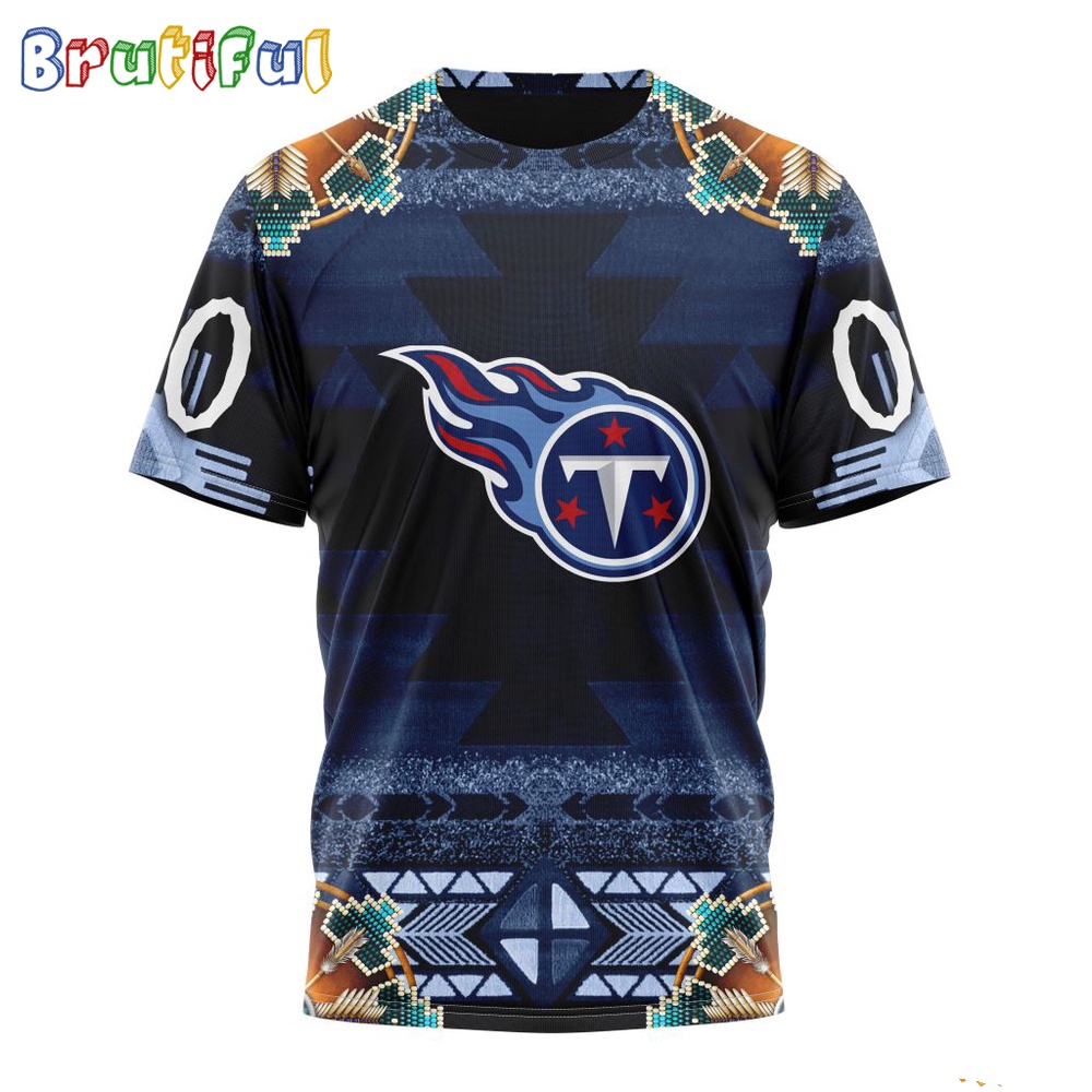NFL Tennessee Titans T Shirt Special Native Costume Design T Shirt 1